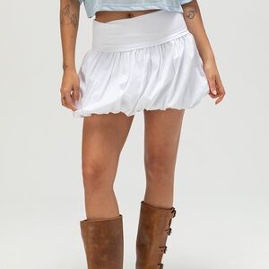 RSQ Women’s White Bubble Mini Skirt Size Medium